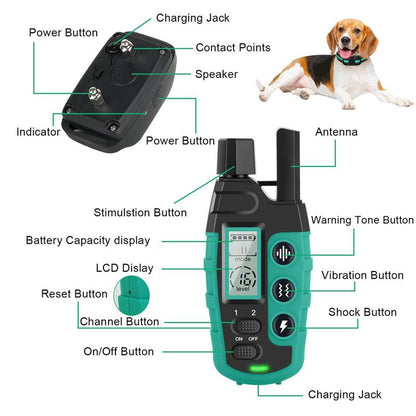 Rechargeable Dog Training Collar, 3300Ft Remote Control Dog Training Collar with Adjustable Nylon Strap, Pet Training Accessories for Small to Large Dogs, Pet Products