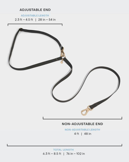 4-In-1 Convertible Hands Free Cloud Dog Leash, 8.5-Ft Long, 3/4-In Wide