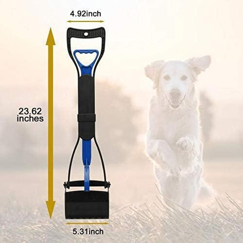 PETINCCN Pooper Scooper Long Handle Top Paw Jaws Poop Scoop Dog Sanitary Waste Pickup Removal for Small,Medium, Large, XL Pets Waste Bag Holder Feces Remover Portable Heavy Duty Disposer with Bags Cat Cleaning