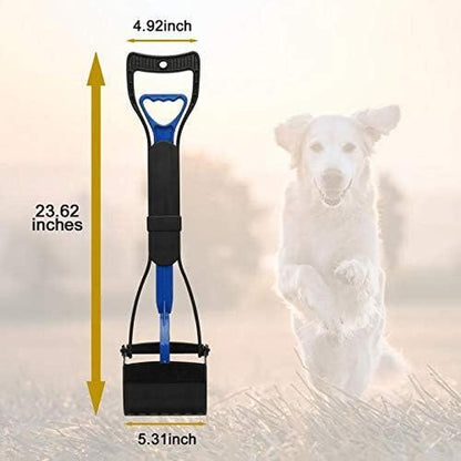PETINCCN Pooper Scooper Long Handle Top Paw Jaws Poop Scoop Dog Sanitary Waste Pickup Removal for Small,Medium, Large, XL Pets Waste Bag Holder Feces Remover Portable Heavy Duty Disposer with Bags Cat Cleaning