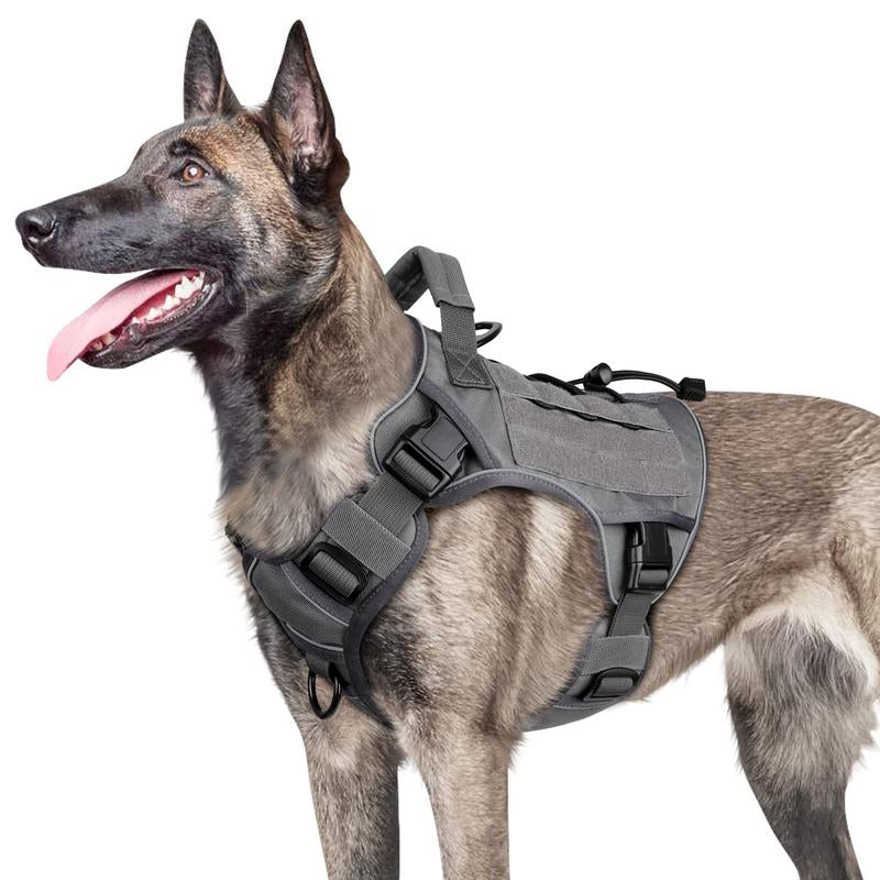 Adjustable Training Pet Vest, Durable Reflective Tactical Dog Harness, Easy to Control, No Pull Pet Harness for Large Dogs, Dog Supplies, Pet Products, Dog Accessories, Christmas Gift