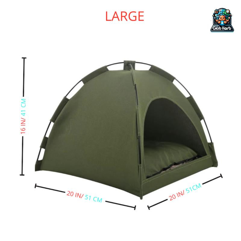 Globharb Portable Cat Tent House, Tent for Small Puppies and Kittens, Foldable Pet Tent, Cat Camping Tent, Pet Supplies for Small Dogs & Cats, Home Pet Supplies for Cats, Pet Products