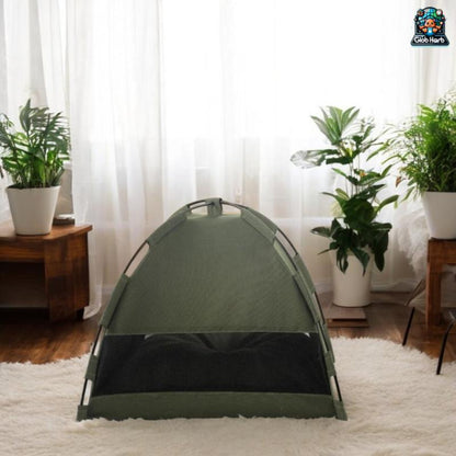 Globharb Portable Cat Tent House, Tent for Small Puppies and Kittens, Foldable Pet Tent, Cat Camping Tent, Pet Supplies for Small Dogs & Cats, Home Pet Supplies for Cats, Pet Products