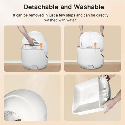 Cat Litter Box, Automatic Cat Litter Box with APP Control Odor Removal Safety Protection for Multiple Cats ( Requires 2.4G WIFI )