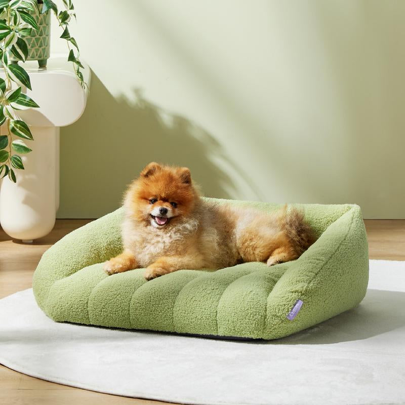Lesure Orthopedic Dog Bed Sofa for Dogs & Cats - Waterproof Dog Couch with Removable Washable Cover, Cute Aesthetic Pet Sofa Couch with Egg Crate Foam