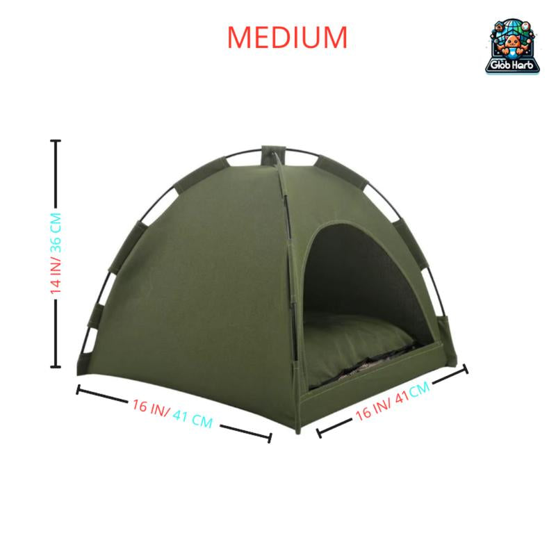 Globharb Portable Cat Tent House, Tent for Small Puppies and Kittens, Foldable Pet Tent, Cat Camping Tent, Pet Supplies for Small Dogs & Cats, Home Pet Supplies for Cats, Pet Products