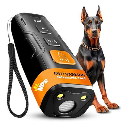 NPS Dog Bark Deterrent Device Stops Bad Behavior - No Need Yell or Swat, Just Point to a Dog, Hit the Button - Long-Range Ultrasonic anti Bark Tool
