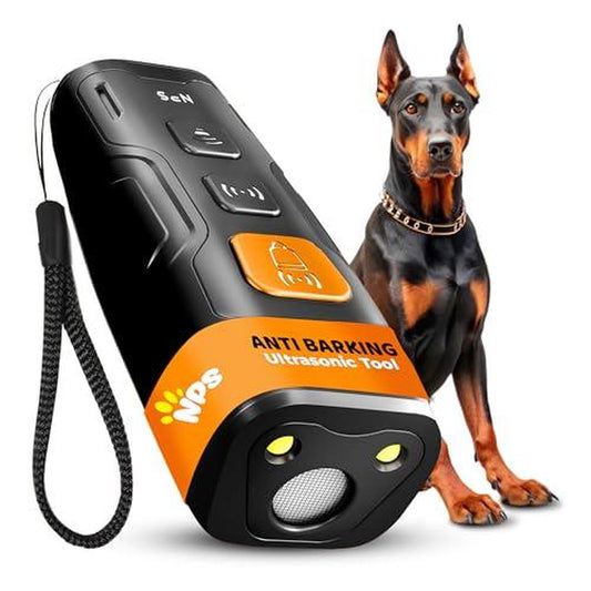 NPS Dog Bark Deterrent Device Stops Bad Behavior - No Need Yell or Swat, Just Point to a Dog, Hit the Button - Long-Range Ultrasonic anti Bark Tool