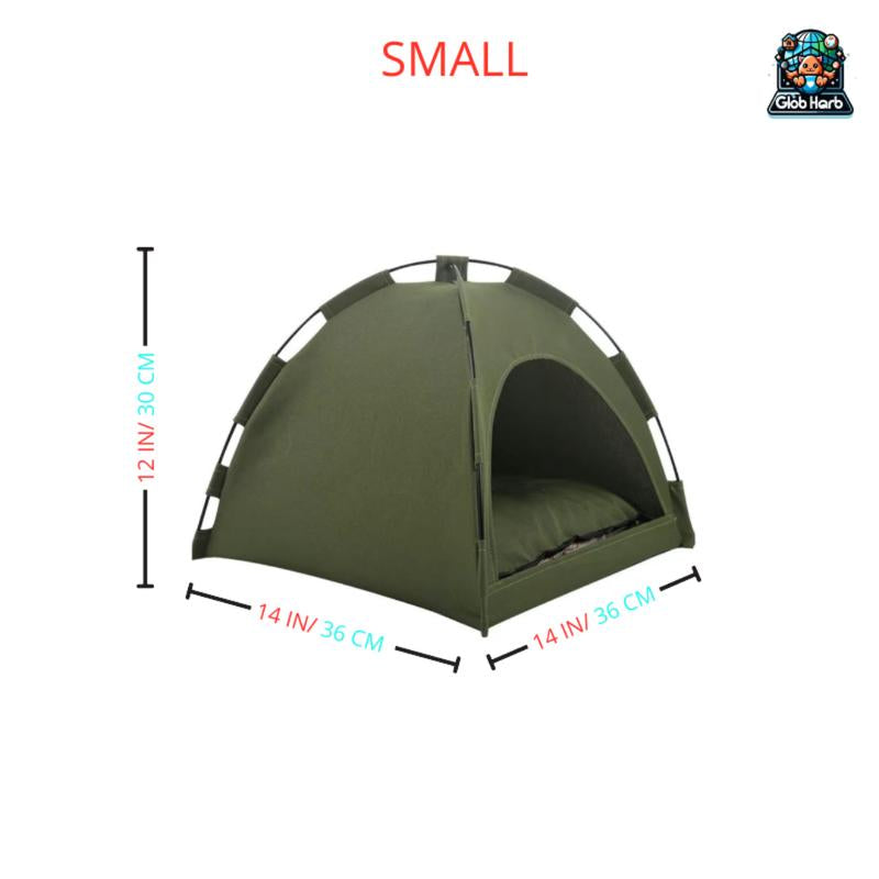 Globharb Portable Cat Tent House, Tent for Small Puppies and Kittens, Foldable Pet Tent, Cat Camping Tent, Pet Supplies for Small Dogs & Cats, Home Pet Supplies for Cats, Pet Products