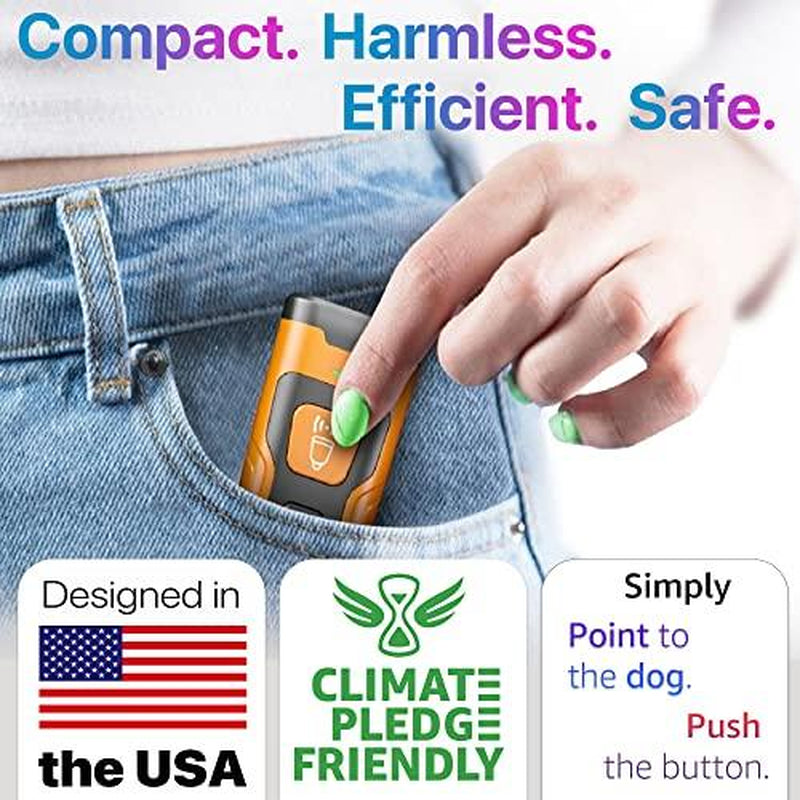 NPS Dog Bark Deterrent Device Stops Bad Behavior - No Need Yell or Swat, Just Point to a Dog, Hit the Button - Long-Range Ultrasonic anti Bark Tool