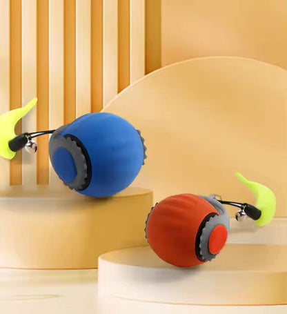 Powerful Adjustable Speed Automatic Cat Teasing Ball, Durable and Eco-Friendly, Made from ABS and Silicone for Endless Pet Fun and Engagement