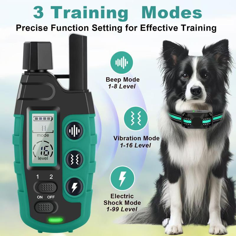 Rechargeable Dog Training Collar, 3300Ft Remote Control Dog Training Collar with Adjustable Nylon Strap, Pet Training Accessories for Small to Large Dogs, Pet Products