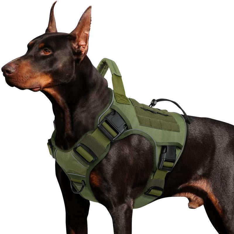 Adjustable Training Pet Vest, Durable Reflective Tactical Dog Harness, Easy to Control, No Pull Pet Harness for Large Dogs, Dog Supplies, Pet Products, Dog Accessories, Christmas Gift